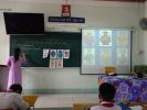 Cô Nguyễn Thị Diễm Châu dạy môn Mỹ Thuật thi giáo viên giỏi vòng Truờng
